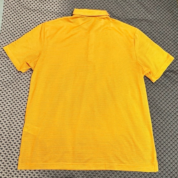 Adidas Men’s Orange Stripe Golf Polo Size L - Picture 10 of 10
